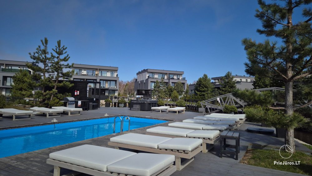 Odri Home - Mano jūra 2, Kunigiškiai – Apartments mit großer Terrasse, Sonnenliegen
