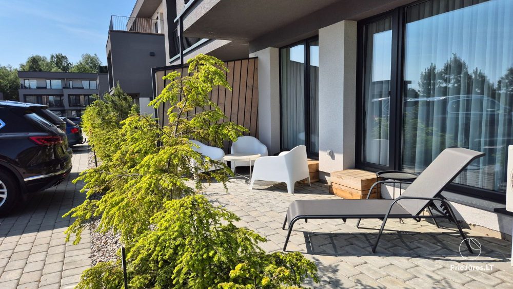 Sea House - Mano jūra 2, Kunigiškiai – Apartments im Erdgeschoss, Pool im Komplex