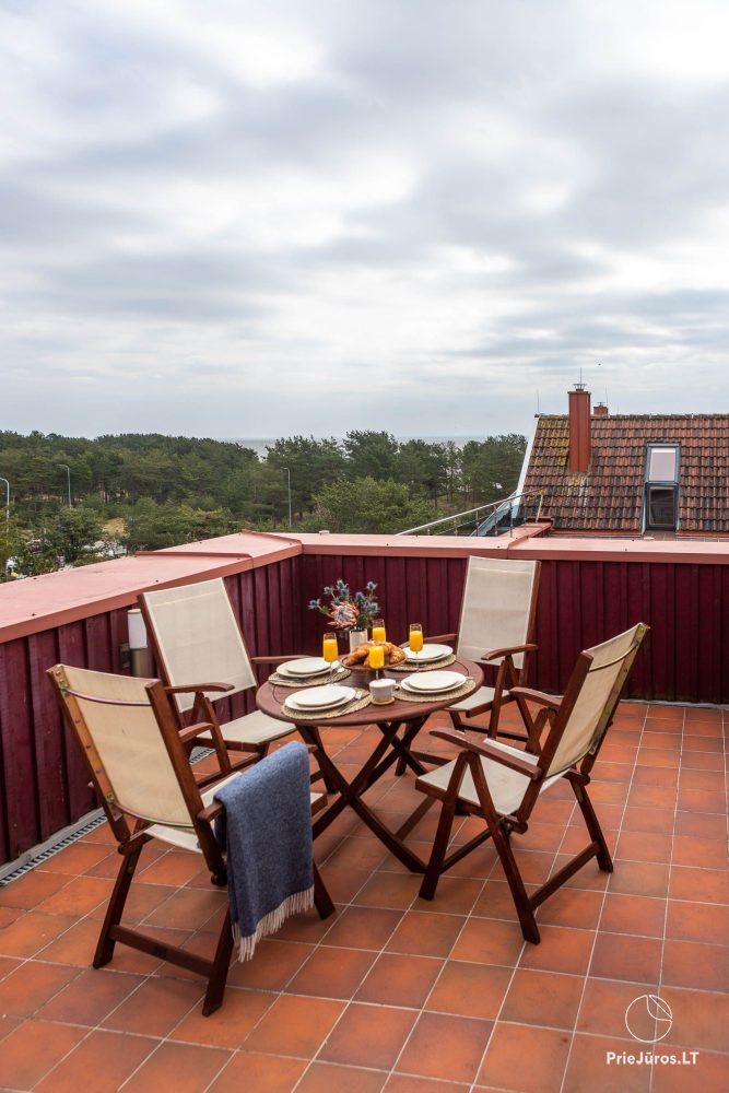 70 m² Apartments mit Terrasse und Lagunenblick + SPA | Nida