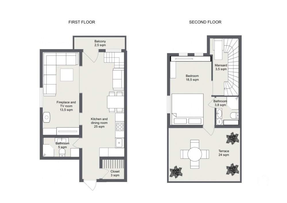 70 m² Apartments mit Terrasse und Lagunenblick + SPA | Nida