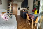Ein stilvolles Apartment für vier Personen in Pervalka am Ufer der Lagune. Wohnung mit Terrasse für zwei Personen in Juodkrante - 2