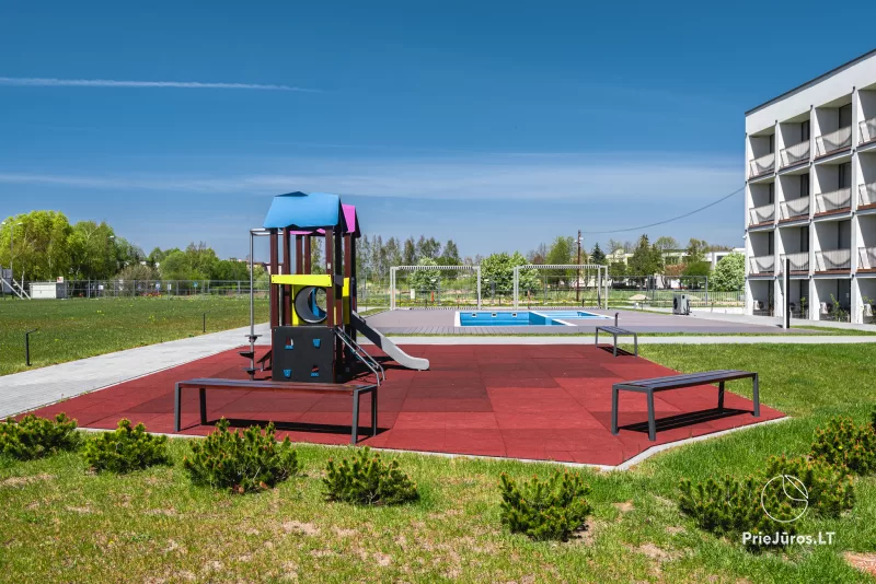 Neue Apartments mit Pool und Fitnessraum zur Miete in Sventoji