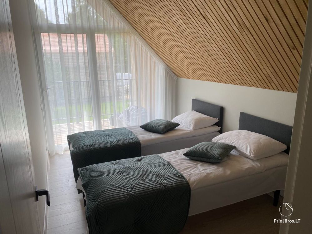 Erholung in Palanga – in Kunigiskiai, in neuen Ferienhäusern. Zum Meer 400 Meter