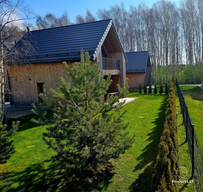 Erholung in Palanga – in Kunigiskiai, in neuen Ferienhäusern. Zum Meer 400 Meter