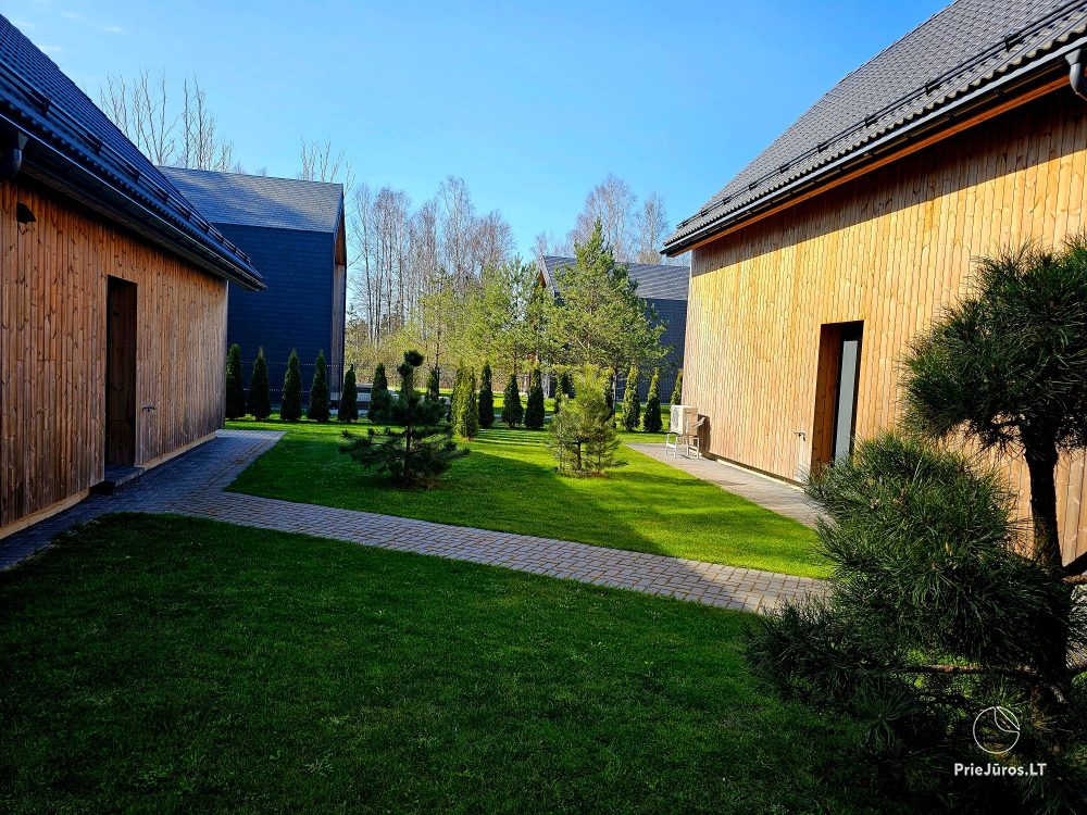 Erholung in Palanga – in Kunigiskiai, in neuen Ferienhäusern. Zum Meer 400 Meter