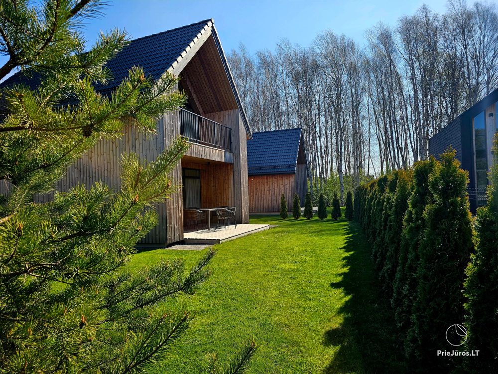 Erholung in Palanga – in Kunigiskiai, in neuen Ferienhäusern. Zum Meer 400 Meter