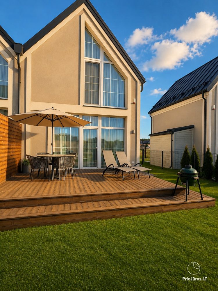 Neues Ferienhaus mit geräumiger Terrasse für bis zu 6 Personen in Kunigiskiai - 1