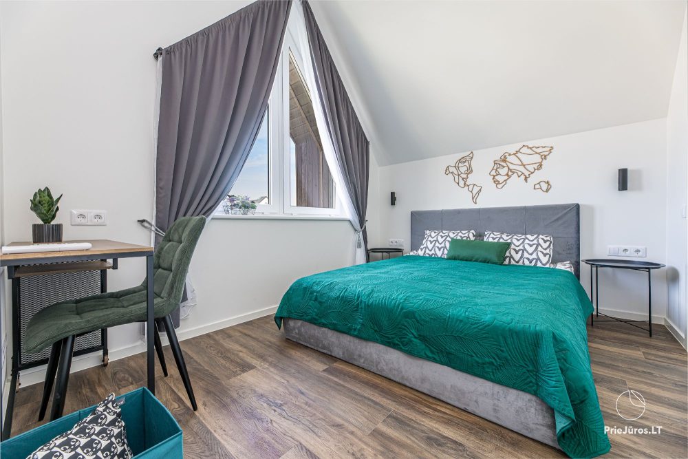 Jūržolė Home twins 1-2 – Kunigiškiai – zwei Sechs-Personen-Ferienhäuser mit Pool im Hof, Meer 600m