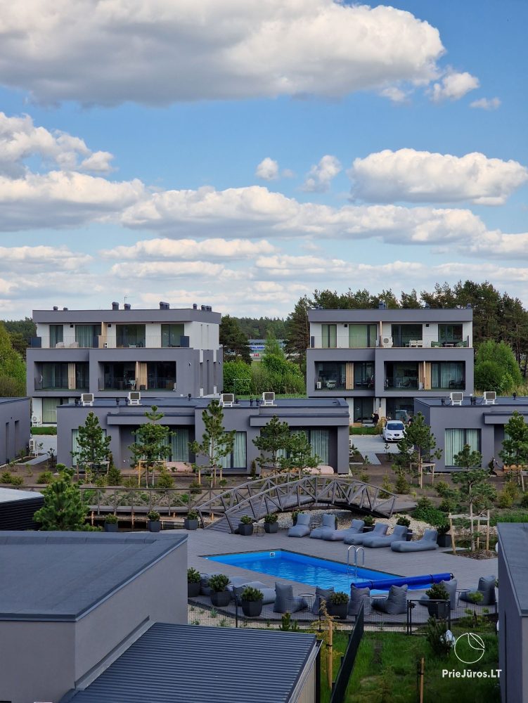 Apartments mit Terrasse „Silver Apartment“, Mano Jūra 2, Kunigiškiai