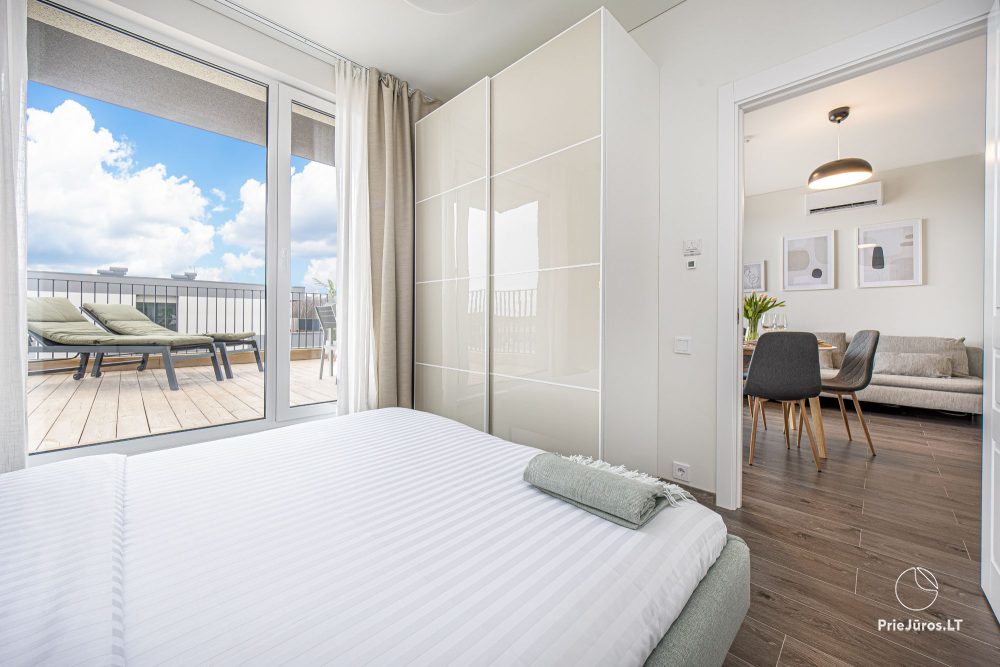 Kopa home – Mein Meer 2, Kunigiškiai. 2-Zimmer-Apartments mit Terrasse, Komplex mit Pool, Unterhaltung