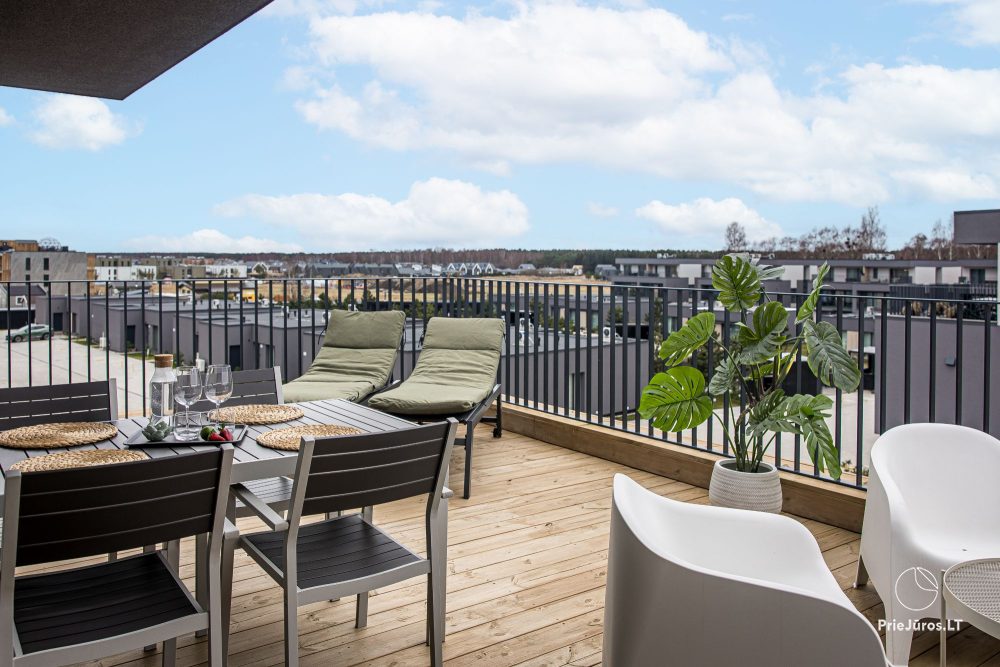 Kopa home – Mein Meer 2, Kunigiškiai. 2-Zimmer-Apartments mit Terrasse, Komplex mit Pool, Unterhaltung
