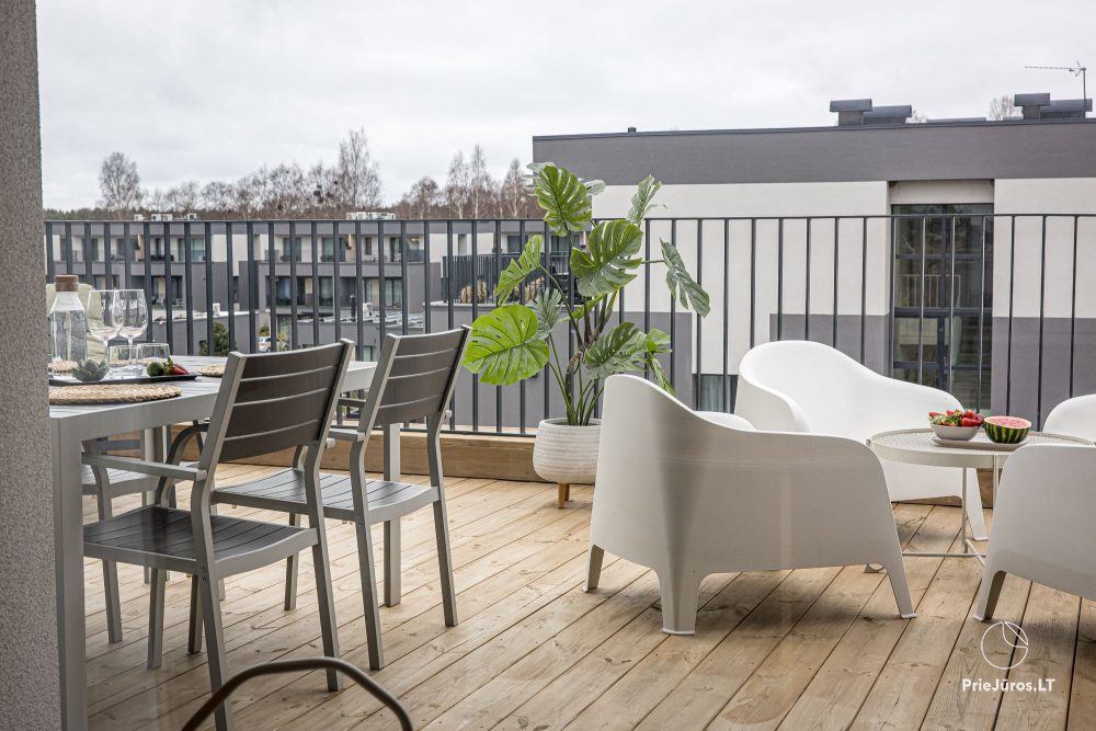 Kopa home – Mein Meer 2, Kunigiškiai. 2-Zimmer-Apartments mit Terrasse, Komplex mit Pool, Unterhaltung