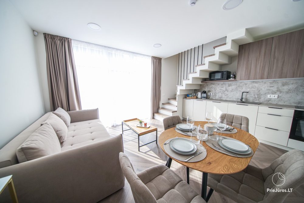 Gut eingerichtete Wohnung auf zwei Etagen „Ieva“ in Kunigiskiai