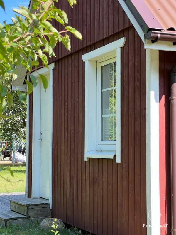 Les Dunes Rasthaus mit Terrasse in Sventoji. Nur 30m bis zum Meer