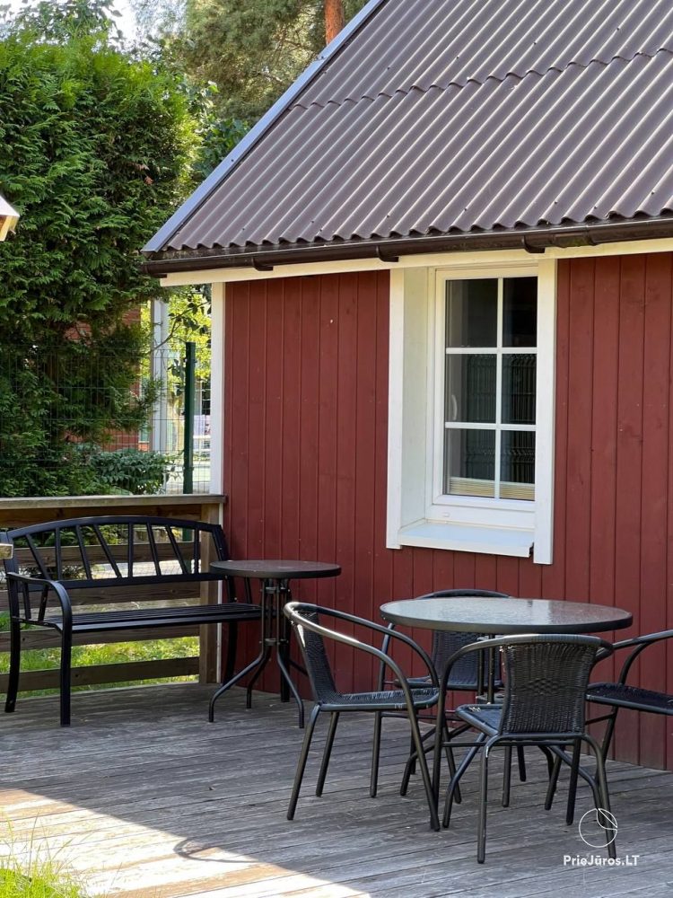 Les Dunes Rasthaus mit Terrasse in Sventoji. Nur 30m bis zum Meer