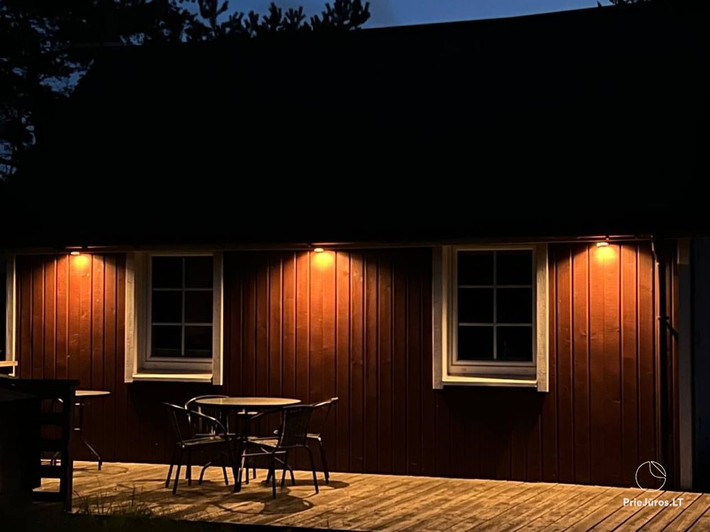 Les Dunes Rasthaus mit Terrasse in Sventoji. Nur 30m bis zum Meer