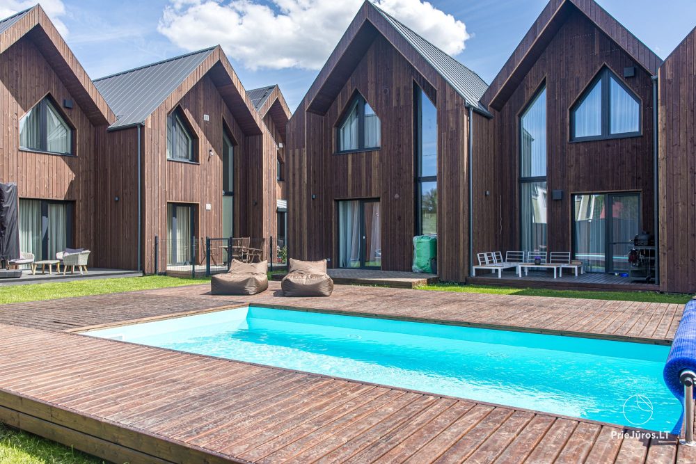 Sea Life home – Kunigiškiai – stilvolles Zweizimmer-Cottage, Pool im Garten