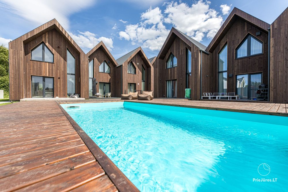 Sea Life home – Kunigiškiai – stilvolles Zweizimmer-Cottage, Pool im Garten