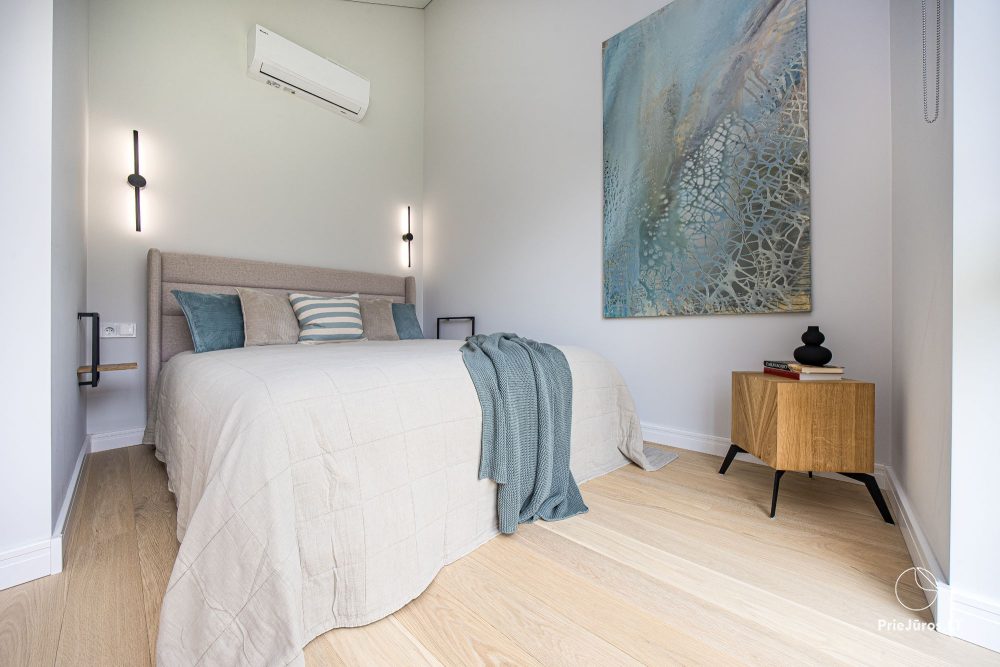 Fabula home - Monciškės - 2-Zimmer, geräumiges Cottage mit Terrasse für vier Personen im neuen J7 Beržas-Komplex mit Pools, Saunen und Grill