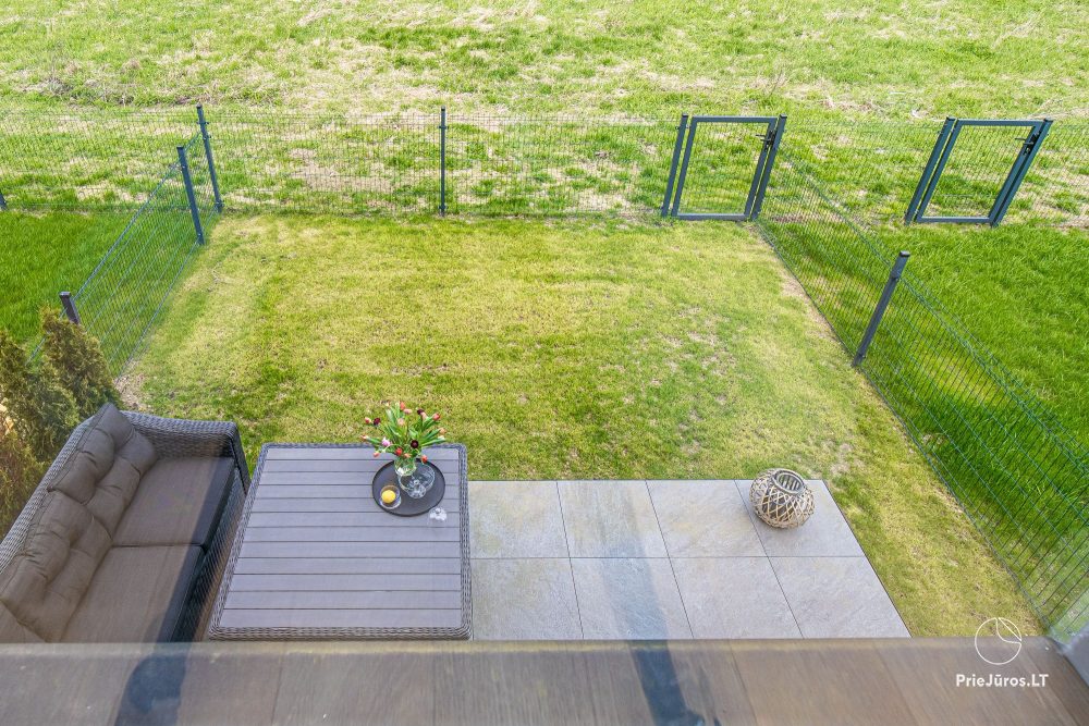 Fabula home - Monciškės - 2-Zimmer, geräumiges Cottage mit Terrasse für vier Personen im neuen J7 Beržas-Komplex mit Pools, Saunen und Grill