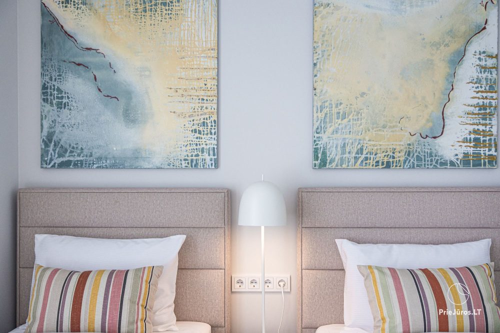 Fabula home - Monciškės - 2-Zimmer, geräumiges Cottage mit Terrasse für vier Personen im neuen J7 Beržas-Komplex mit Pools, Saunen und Grill