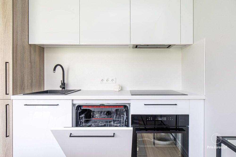 Fabula home - Monciškės - 2-Zimmer, geräumiges Cottage mit Terrasse für vier Personen im neuen J7 Beržas-Komplex mit Pools, Saunen und Grill