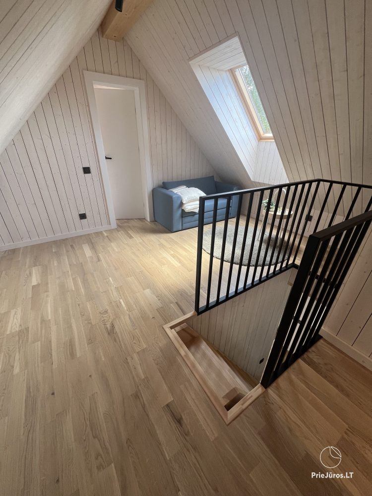 Geräumiges (80 m²) Haus mit drei Schlafzimmern in Sventoji. Für 2-3 Familien, bis zu 10 Personen