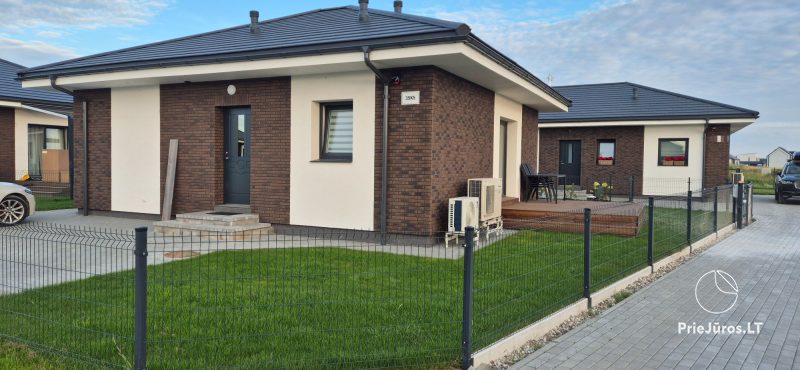Neue Häuser mit zwei Schlafzimmern zu vermieten in der Nähe des Meeres in Palanga, in Kunigiskiai
