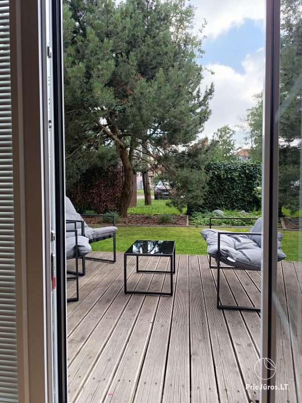 Apartments mit privatem Garten im Zentrum von Klaipėda