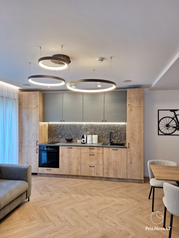 Neu ausgestattete Apartments in der Vanagupės-Straße. Im Projekt „Santiago“.