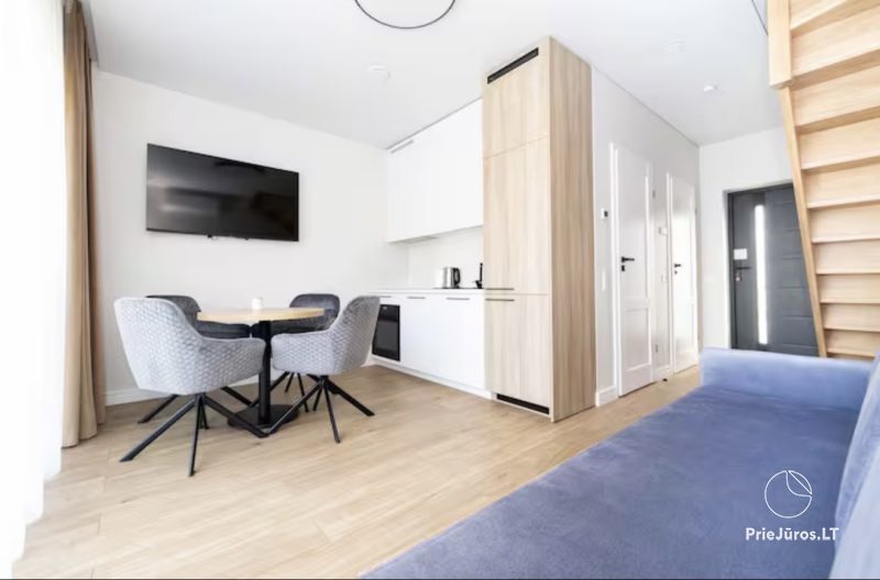 2-Zimmer-Ferienhaus für eine Familie im Privatviertel J7 in Monciškės