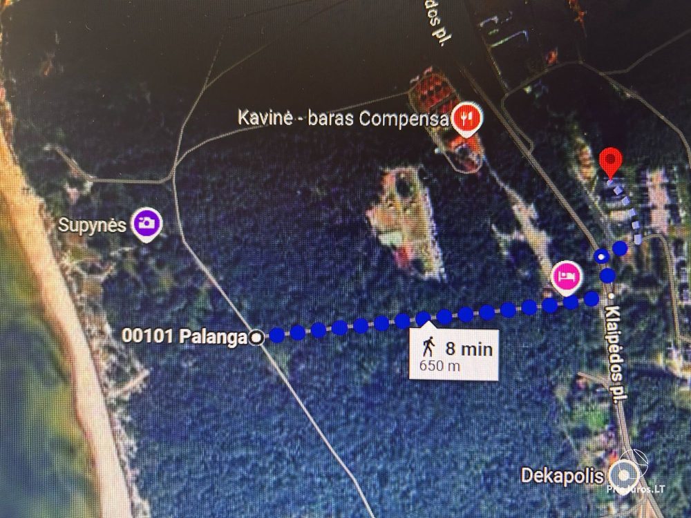 Zweizimmerwohnung 700 m. vom Strand Nemirseta entfernt