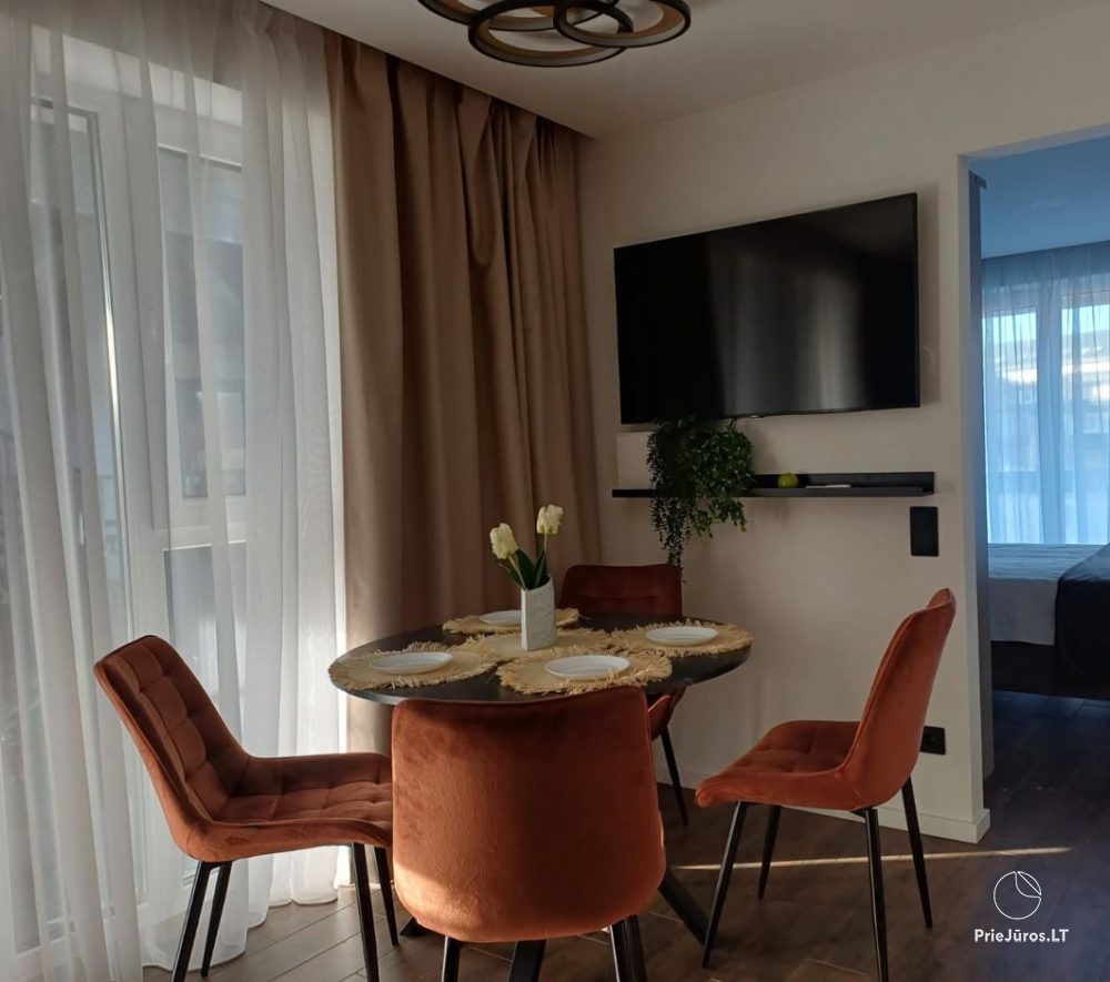 Neue Wohnungen BALTASIS KIRAS, 50 m zu den Dünen! Wohnung zu vermieten in Šventoji - 1