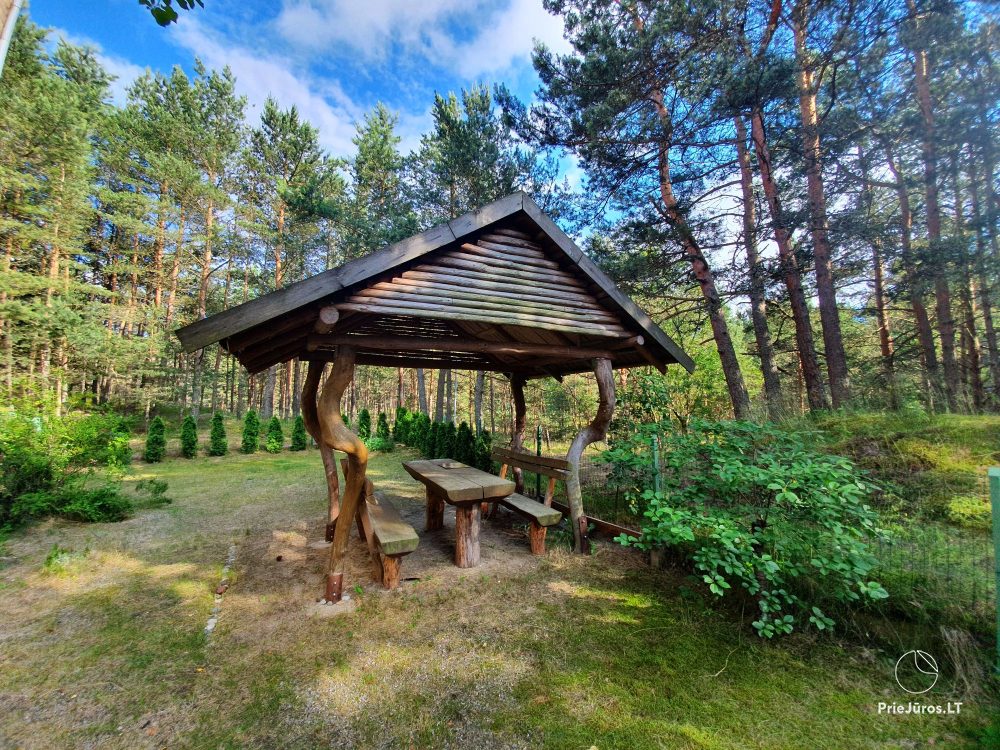 2-Zimmer-Apartments in Nida nahe dem Wald, separater Eingang, Innenhof