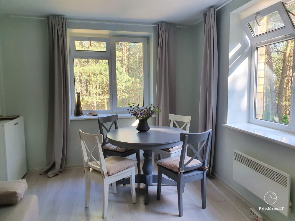 2-Zimmer-Apartments in Nida nahe dem Wald, separater Eingang, Innenhof