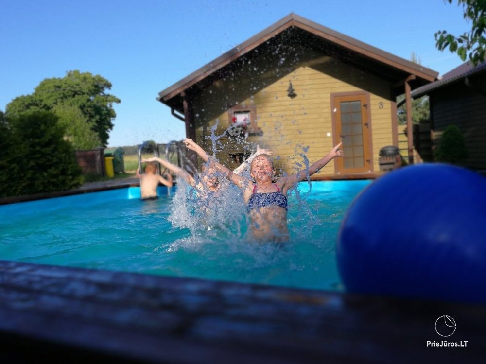 Ferienhutte in Palanga (Kunigiškės), auf dem Feriengelände „Baure“