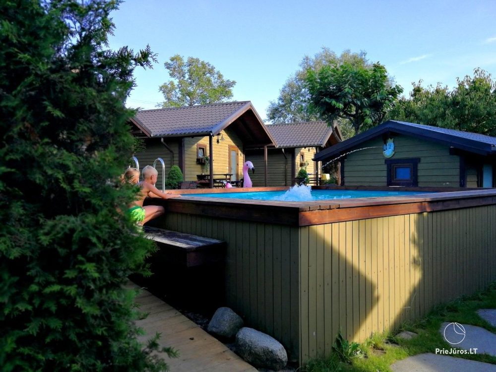 Ferienhutte in Palanga (Kunigiškės), auf dem Feriengelände „Baure“