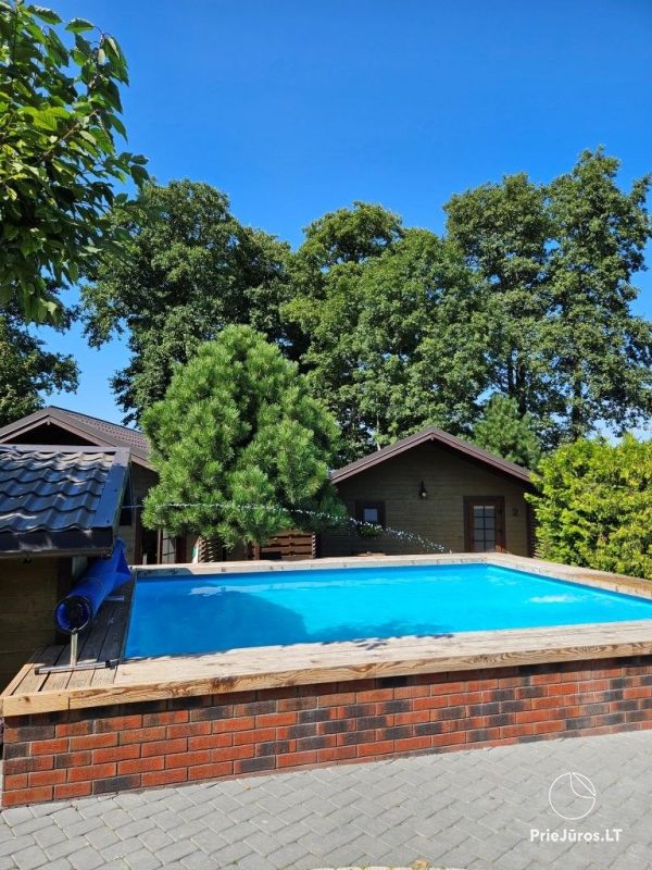 Ferienhutte in Palanga (Kunigiškės), auf dem Feriengelände „Baure“