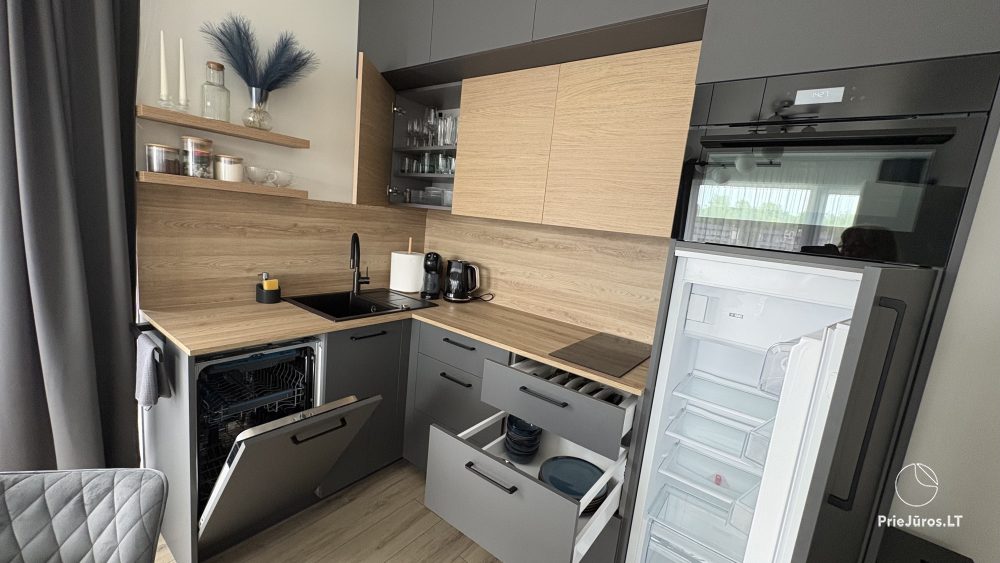 Vermietung von neu eingerichteten 4-Bett-Apartments in Kunigiškės