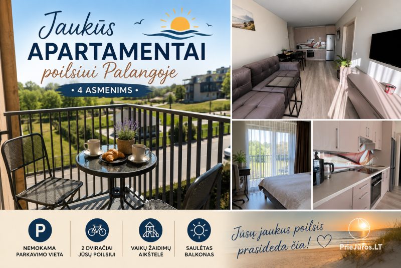 Apartments in Palanga für 4 Gäste | Sehr ruhige Lage