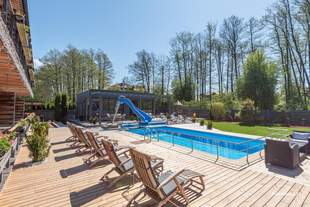 Appartements, Suiten, Zimmer – Villa VITALIJA in Palanga mit beheiztem Schwimmbad