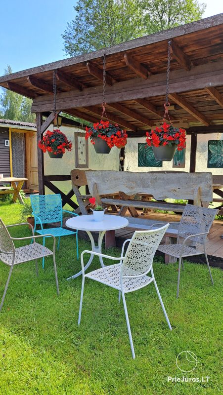 Kleine Ferienhäuser und Appartements zu vermieten in Palanga, im Rastplatz „Pusynelis“