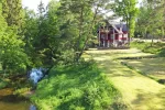 Farmstead durch den Fluss Sventoji Dalios dvarelis