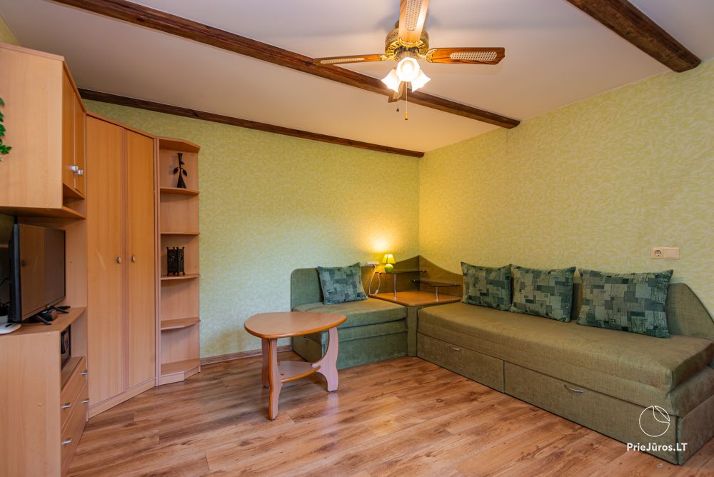 Ein Zimmer-Wohnung zur Miete in Nida, im ethnographischen Haus Pas Mečislovas