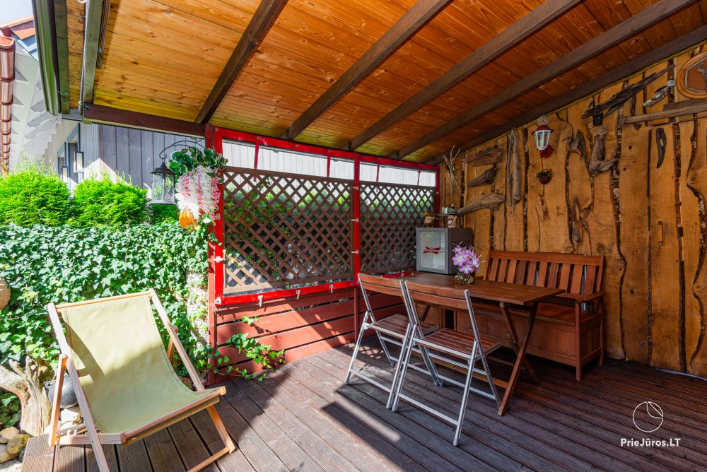 Ein Zimmer-Wohnung zur Miete in Nida, im ethnographischen Haus Pas Mečislovas
