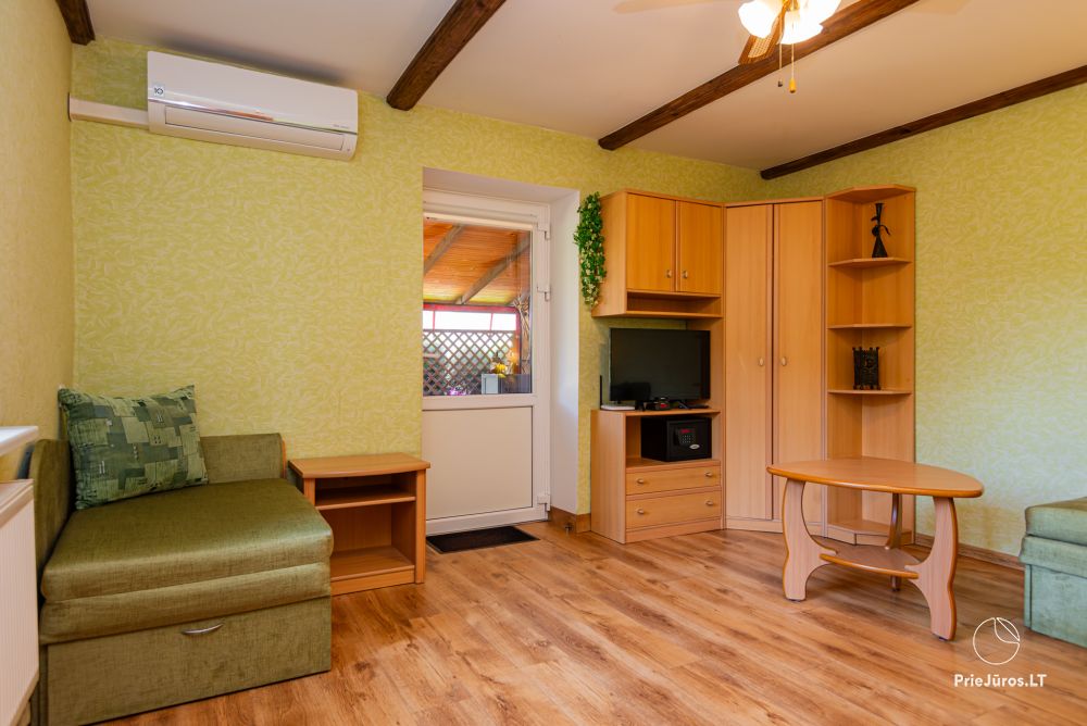 Ein Zimmer-Wohnung zur Miete in Nida, im ethnographischen Haus Pas Mečislovas