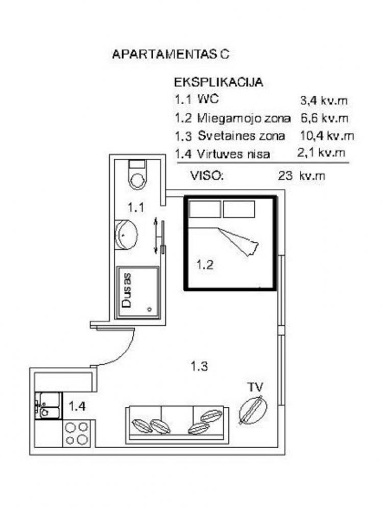 Gästehaus Pas Vidute in Palanga