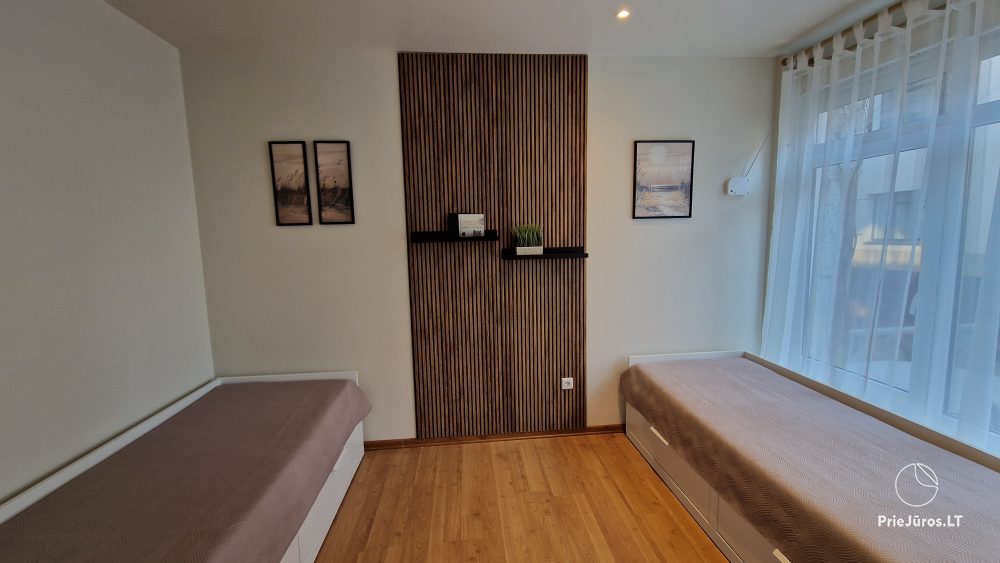 1 und 2 Zimmer Apartments in Nida. Das Erdgeschoss, 500 Meter zum Meer