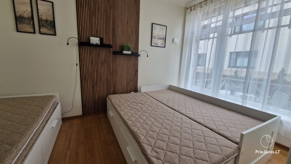 1 und 2 Zimmer Apartments in Nida. Das Erdgeschoss, 500 Meter zum Meer