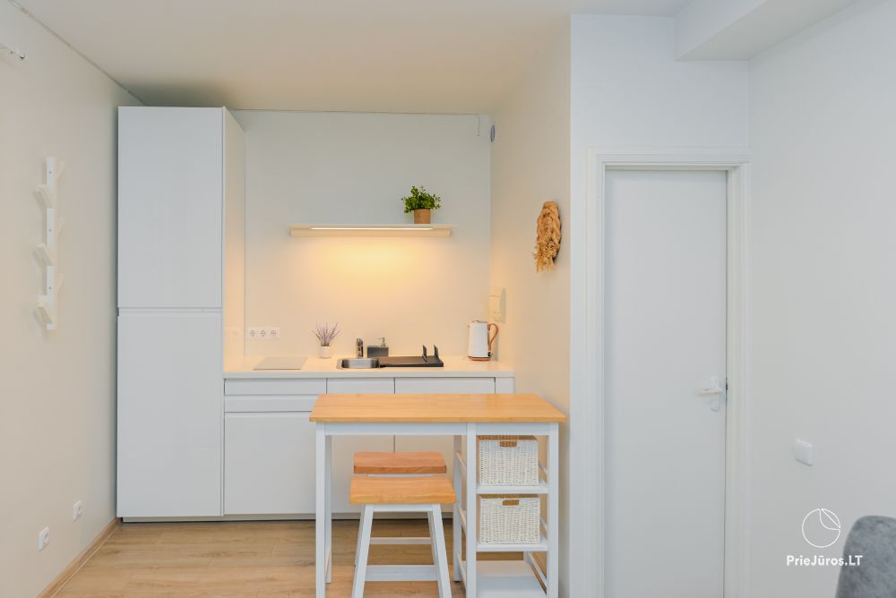 1 und 2 Zimmer Apartments in Nida. Das Erdgeschoss, 500 Meter zum Meer